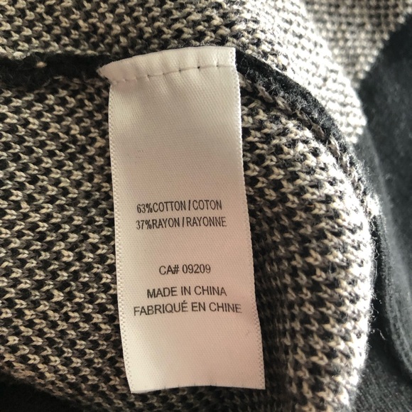 Cleo black and white knit skirt size small black waist band buckle & hem trim - Picture 6 of 6